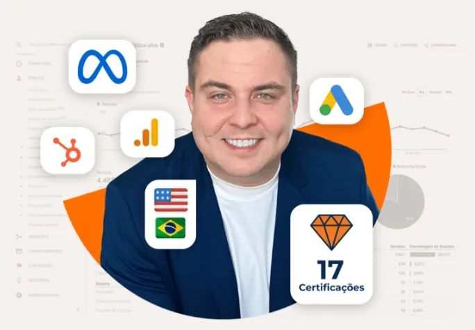 Marcelo Marcondes — certificações Meta, Google Ads, HubSpot, Analytics, 17 certificações